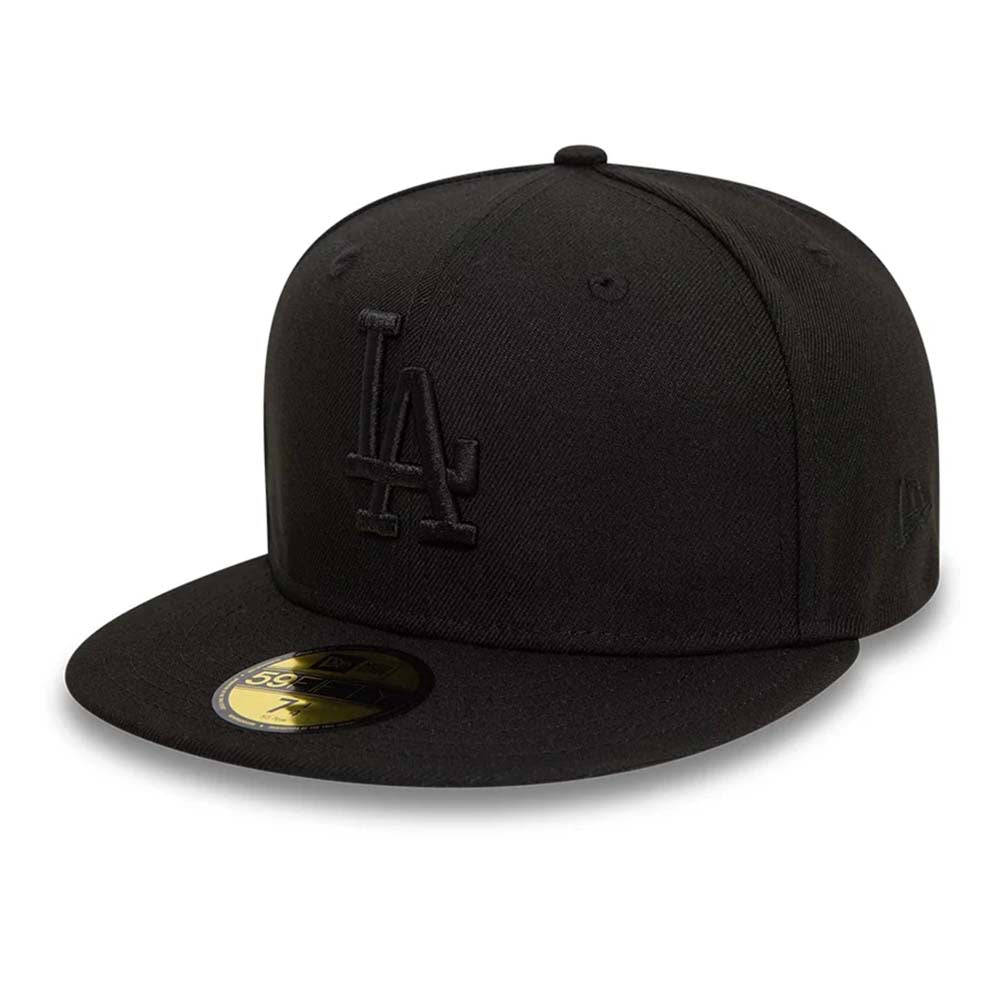 LA DODGERS LEAGUE ESSENTIAL BLACK 59FIFTY CAP