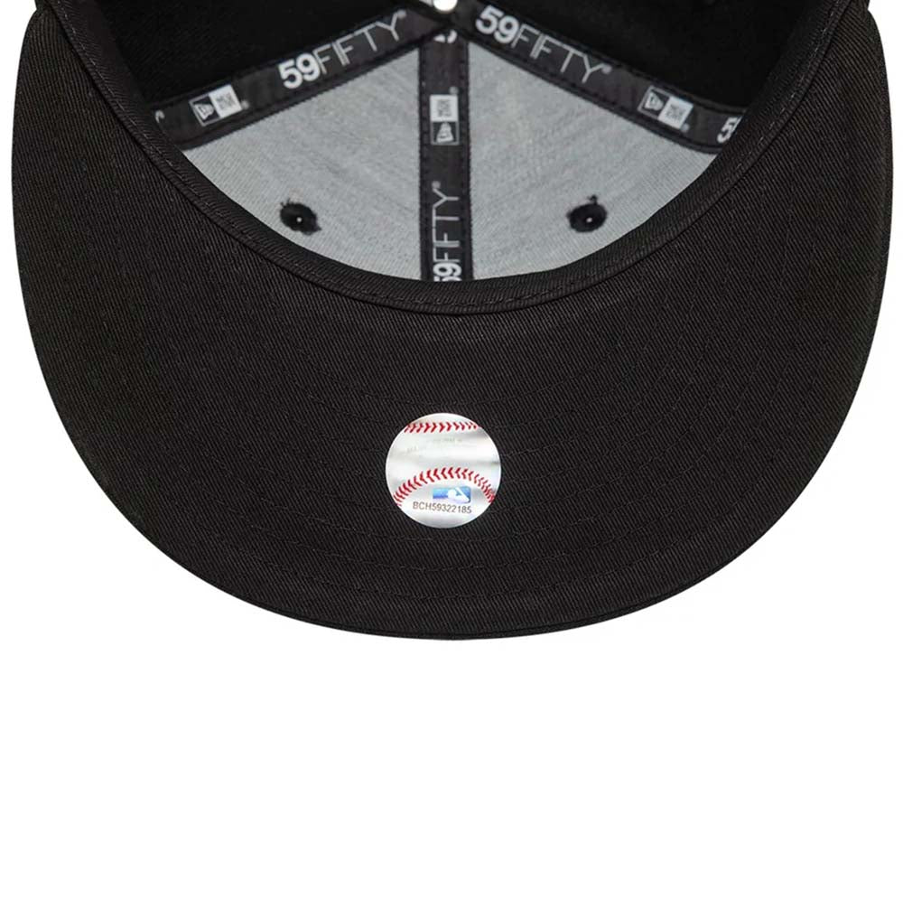 LA DODGERS LEAGUE ESSENTIAL BLACK 59FIFTY CAP