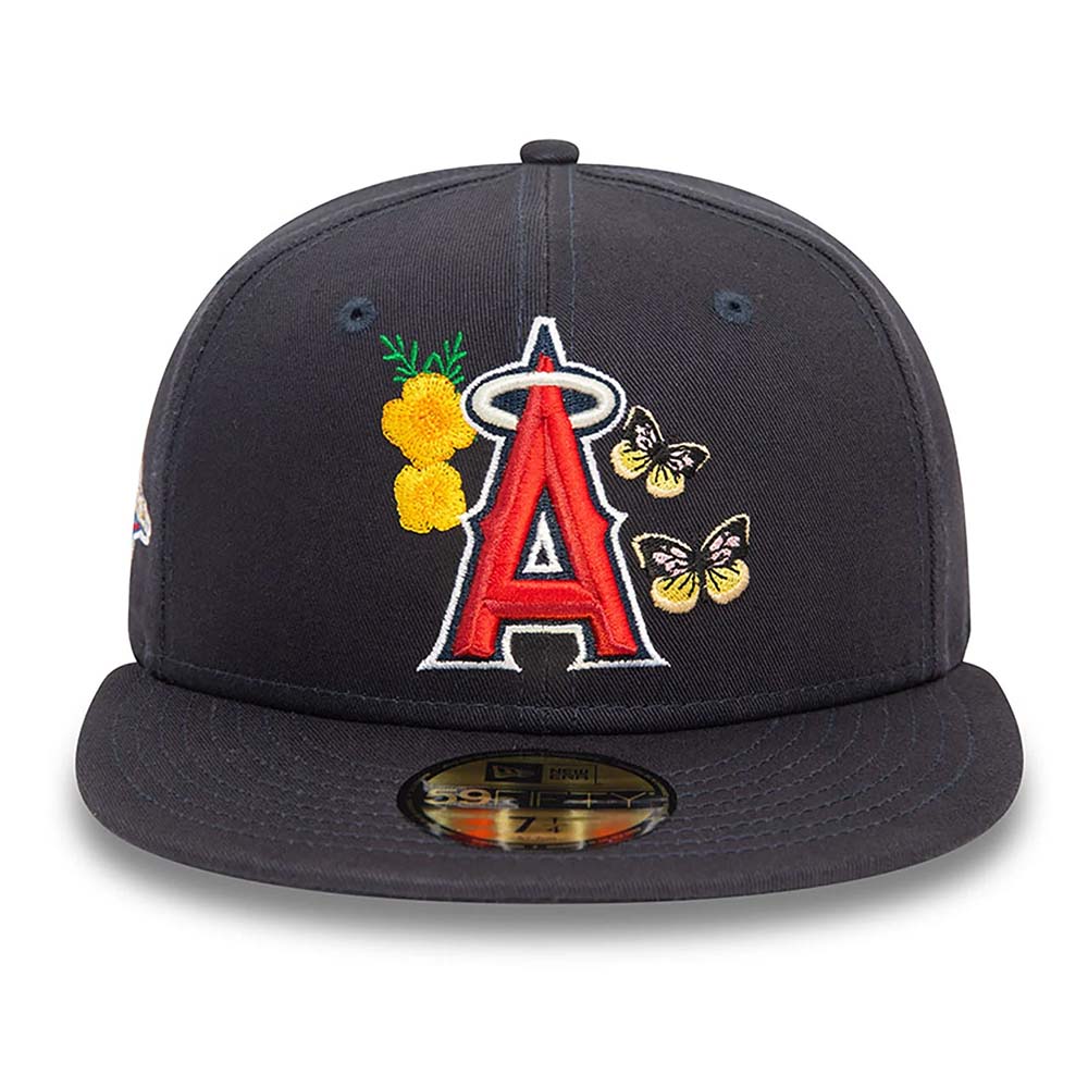 LA ANGELS MLB ICON NAVY 59FIFTY CAP