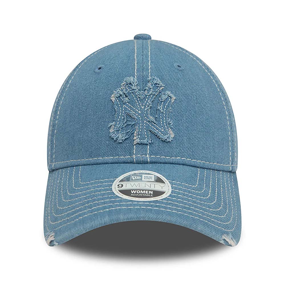 NEW YORK YANKEES DENIM DISTRESSED BLUE 9TWENTY CAP