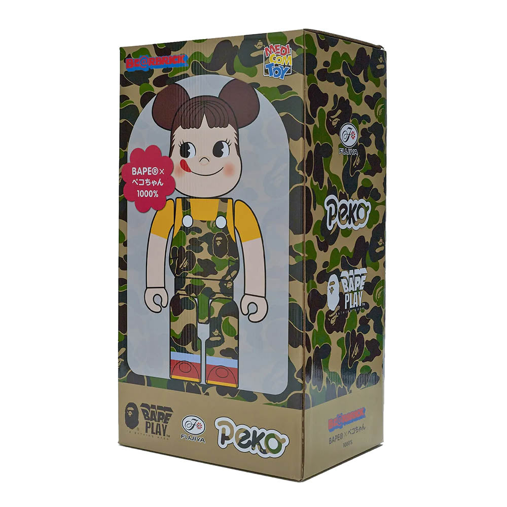 BEARBRICK 1000% BAPE X PEKO-CHAN GREEN