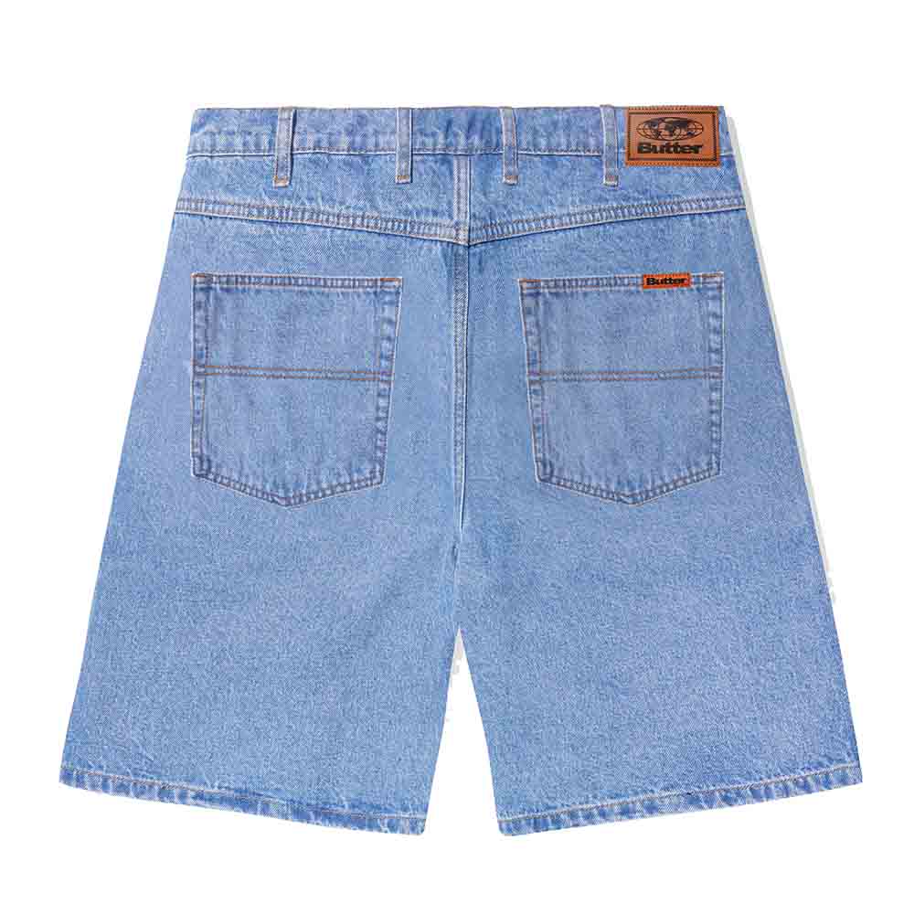 BAGGY DENIM SHORTS WASHED INDIGO