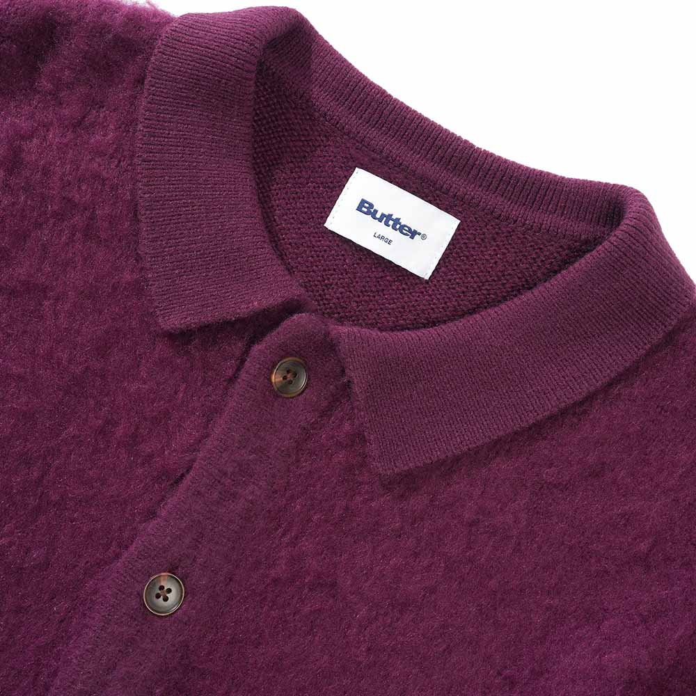 MOHAIR BUTTON UP KNITTED SHIRT