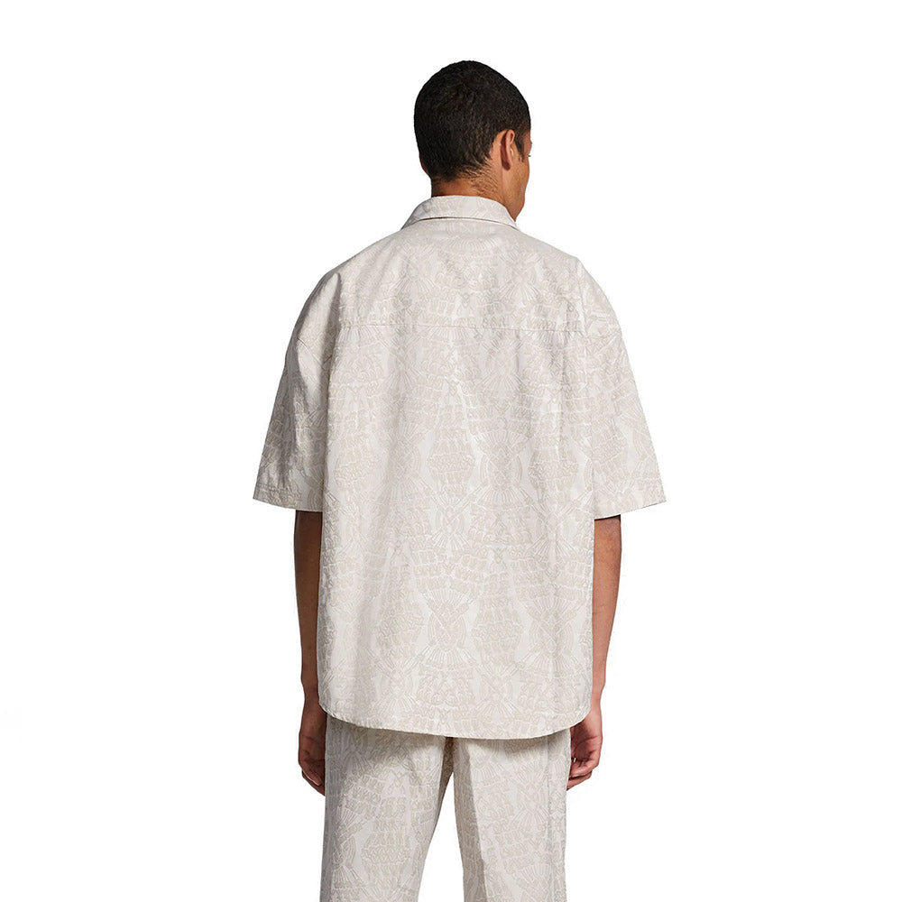 ZURI MACRAME JACQUARD RELAXED SS SHIRT