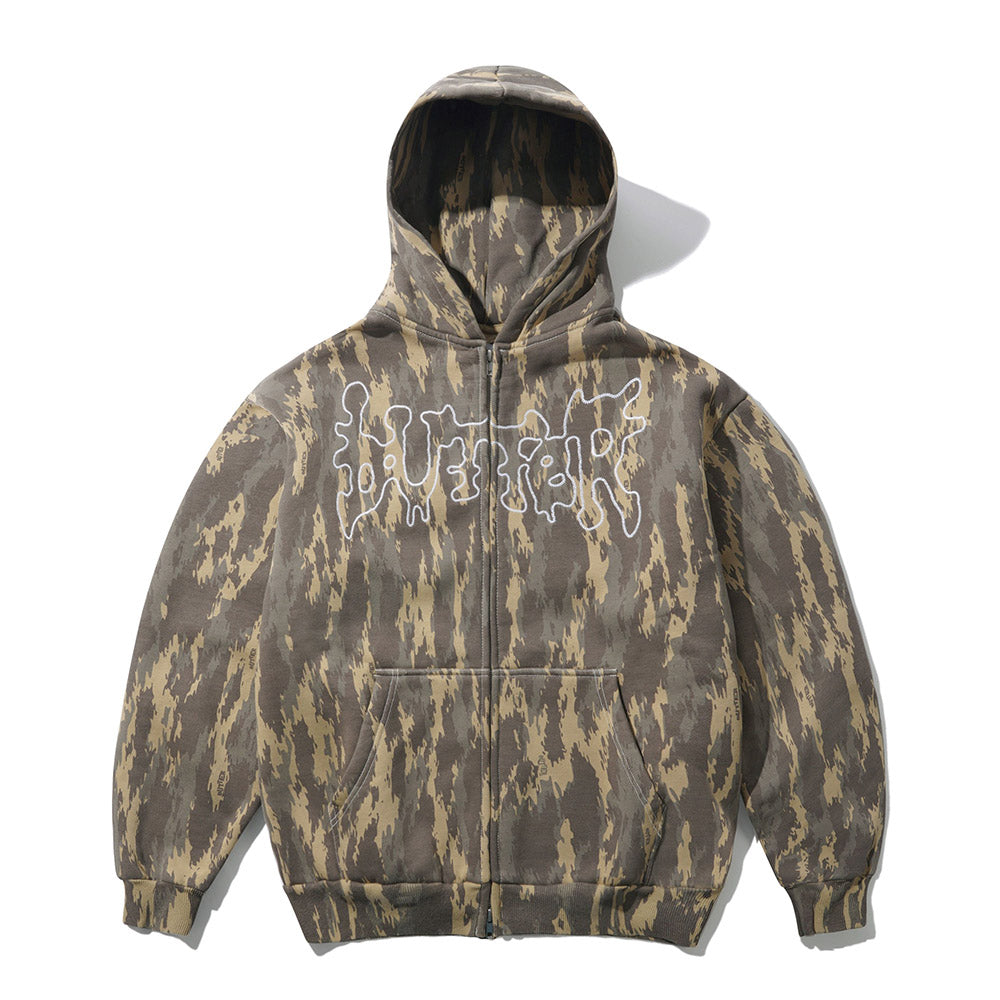 BLOTCH ZIP-THRU HOOD