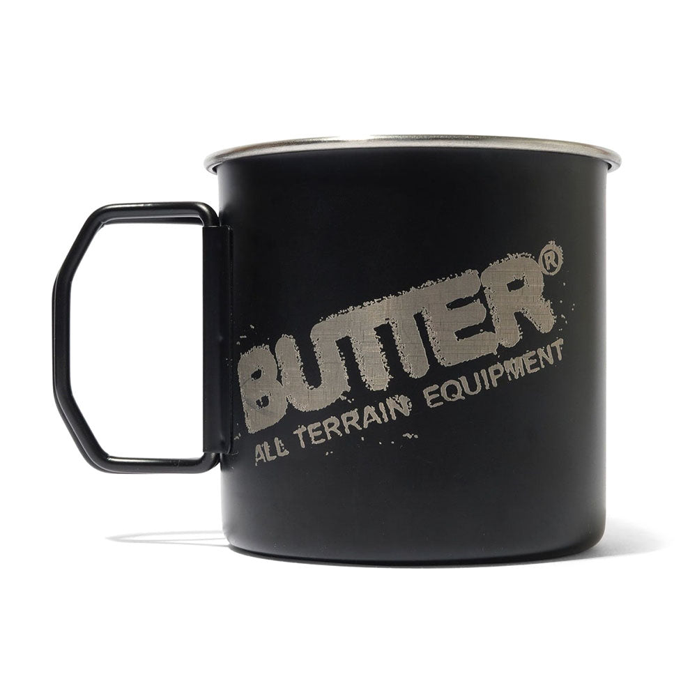 METAL MUG BLACK O/S