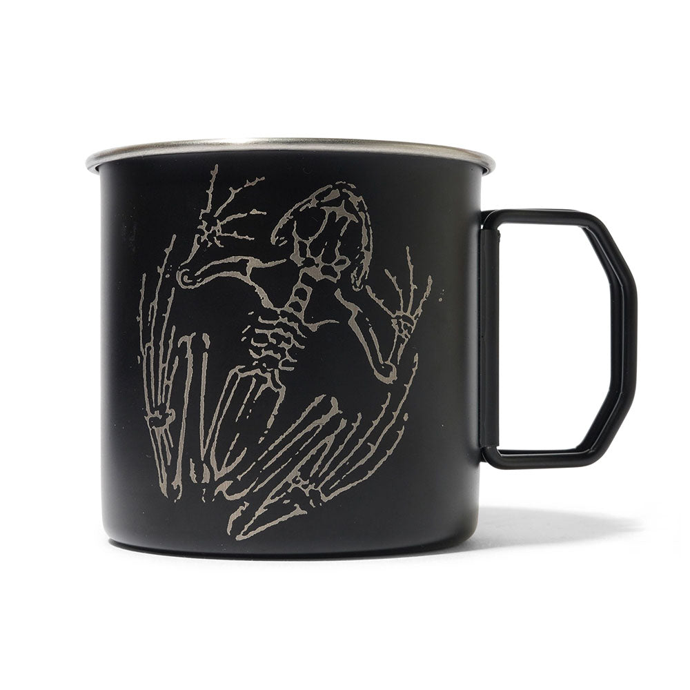 METAL MUG BLACK O/S