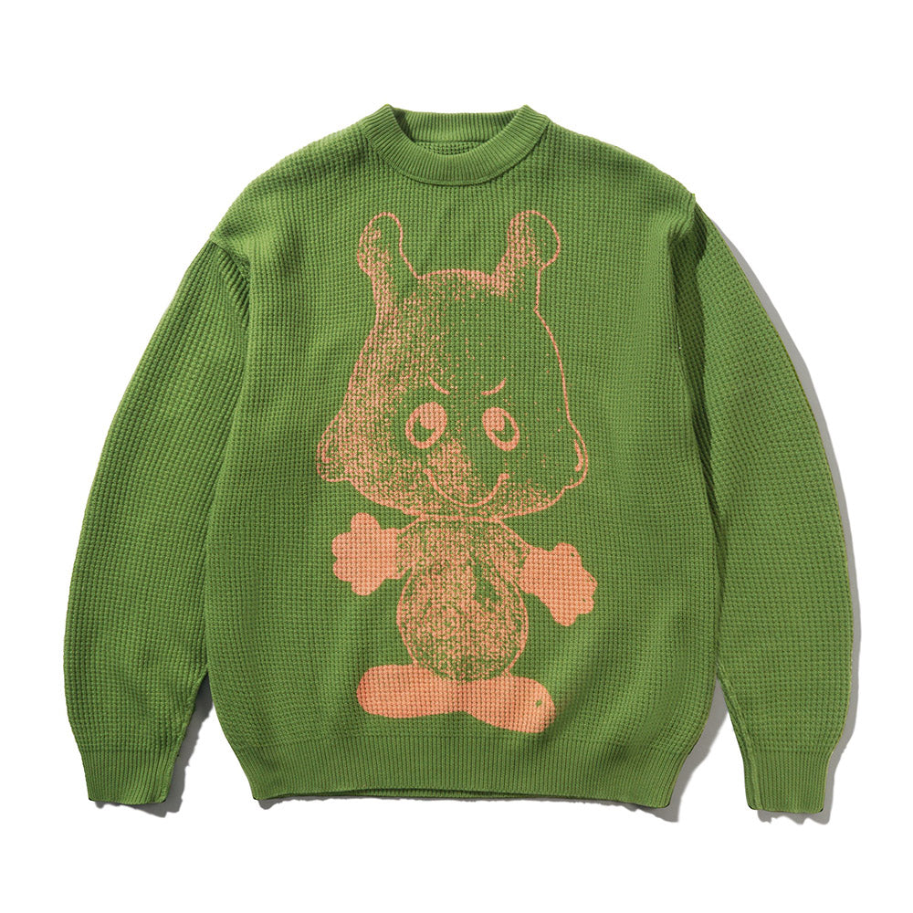 NEWCOMER REVERSIBLE KNIT SWEATER