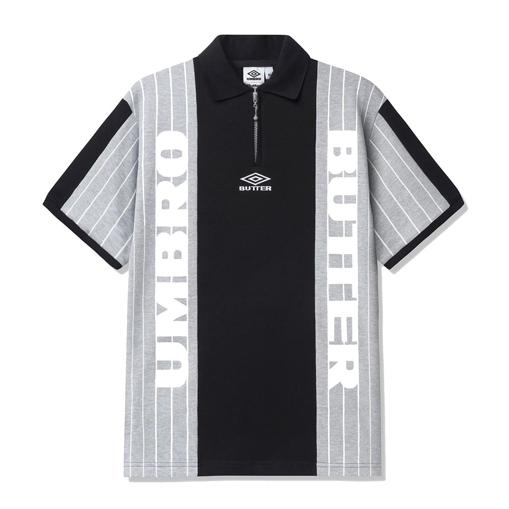 X UMBRO ATHLETICA S/S POLO SHIRT BLACK