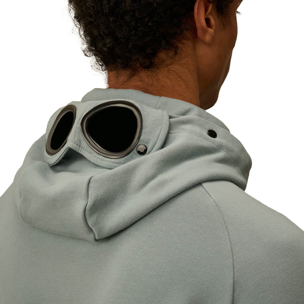 DIAGONAL RAISED FLEECE GOGGLE SWEATSHIRT