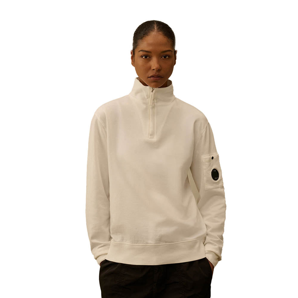LIGHT FLEECE HALF ZIP LENS SWEATSHIRT