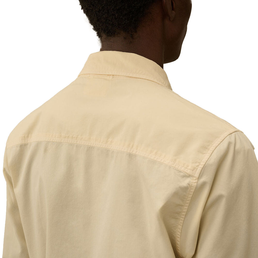 ORGANIC GABARDINE ZIPPED OVERSHIRT