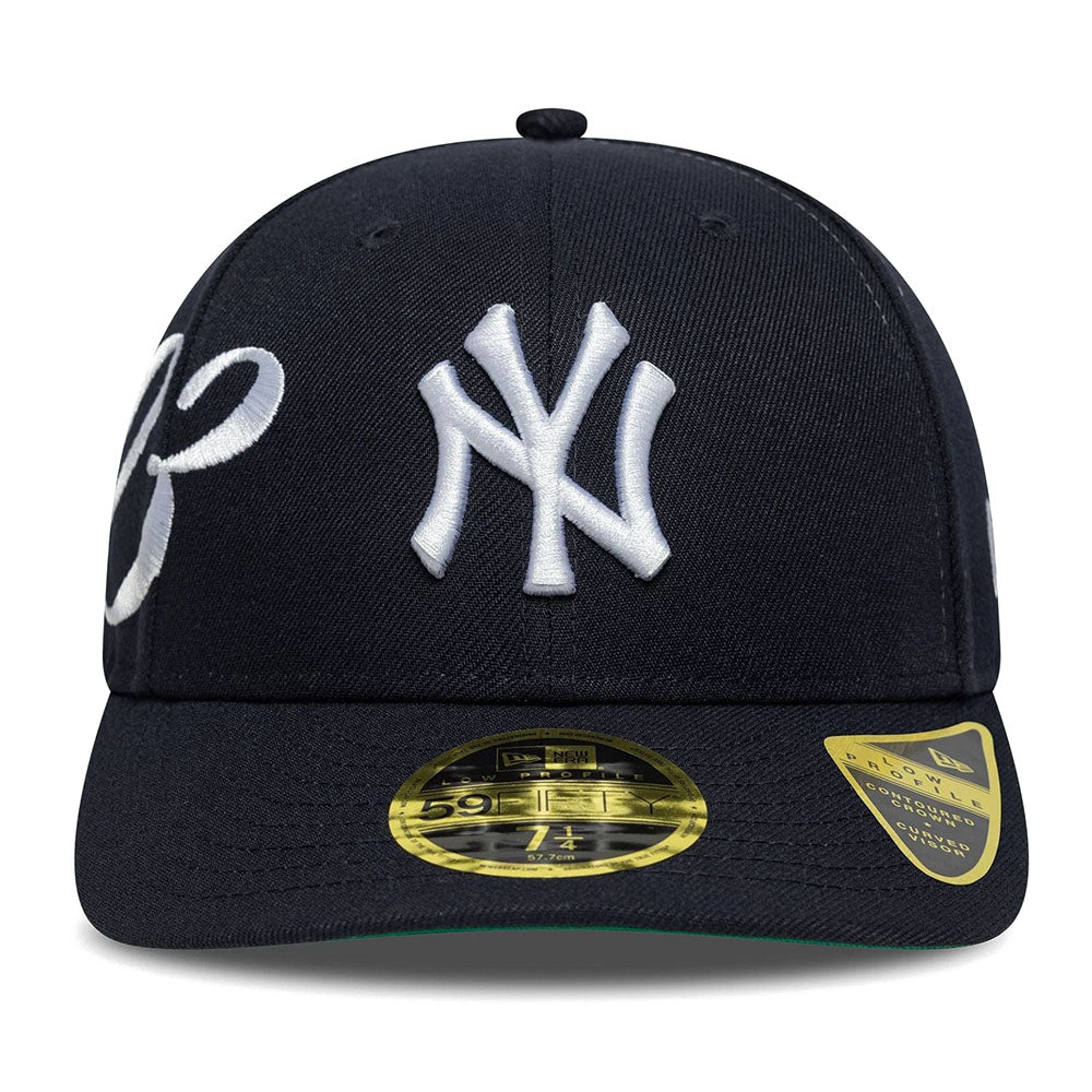 NEW YORK YANKEES MLB EST SCRIPT NAVY LOW PROFILE 59FIFTY FITTED CAP