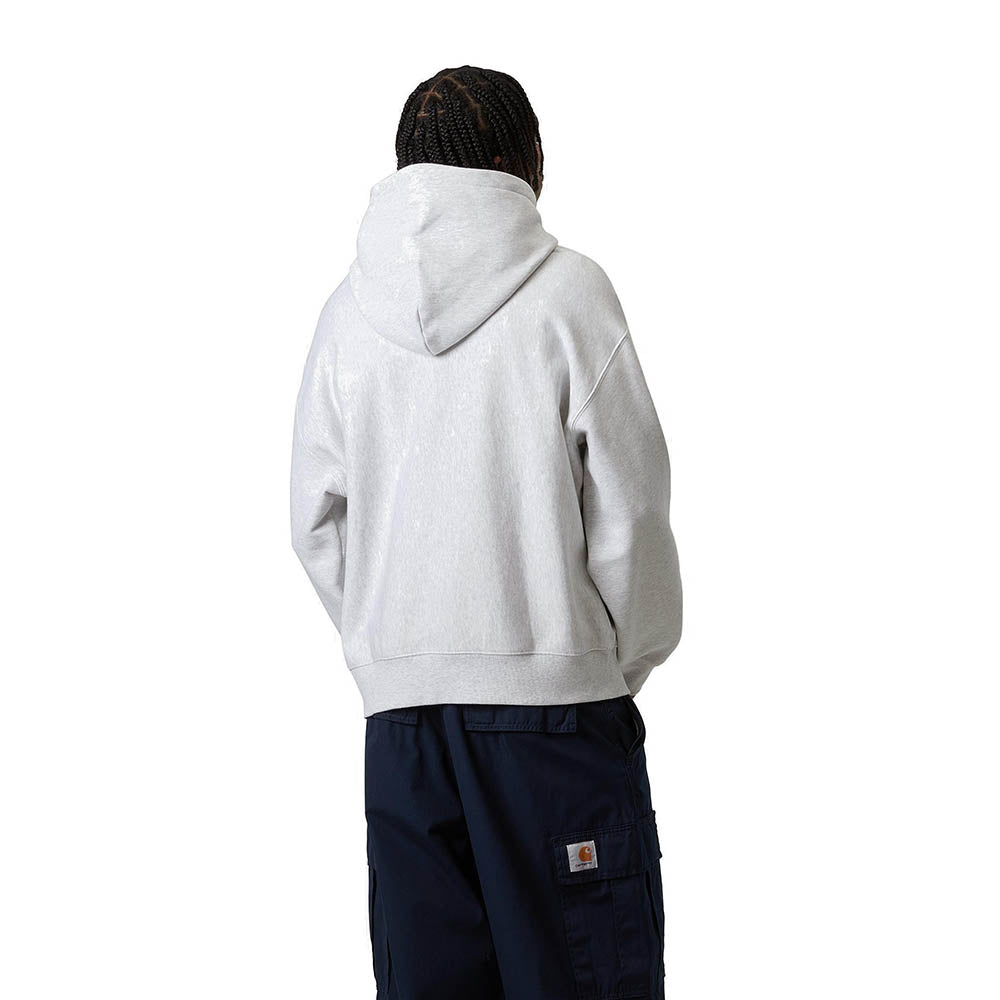 HOODED LABEL SCRIPT SWEAT