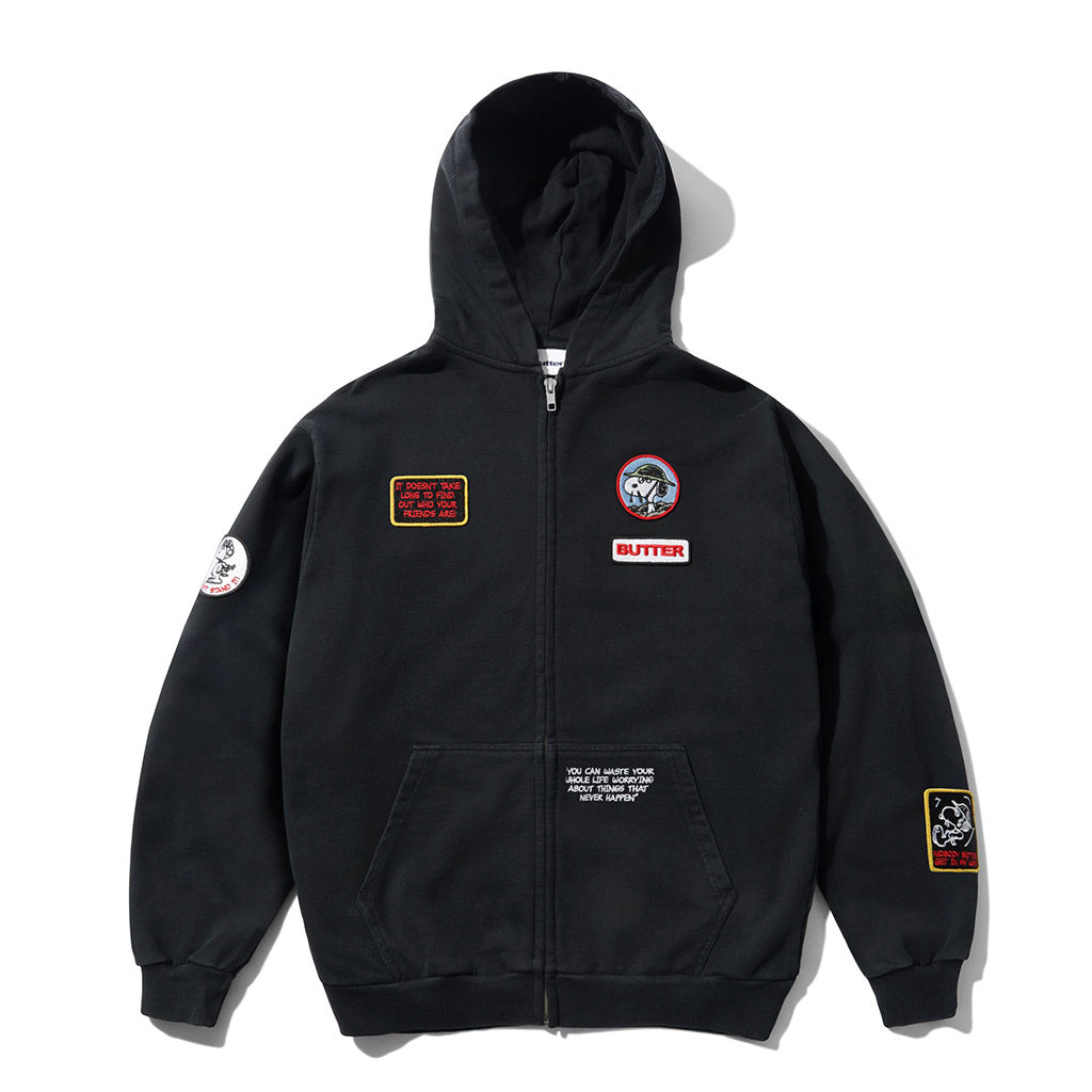 PATCHES ZIP-THRU HOOD