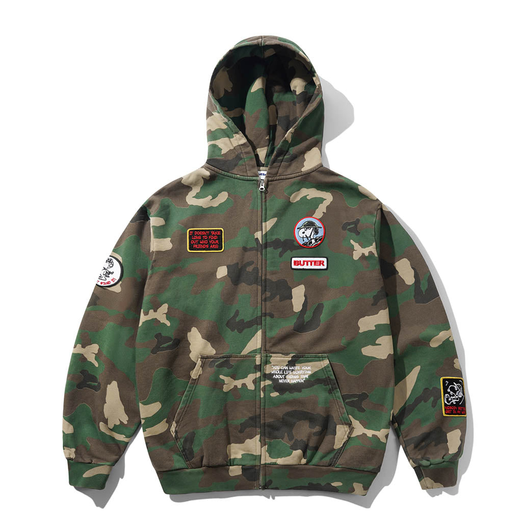 PATCHES ZIP-THRU HOOD
