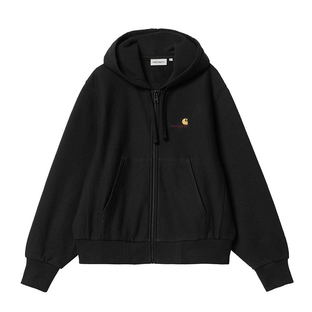 W' HOODED AMERICAN SCRIPT JACKET