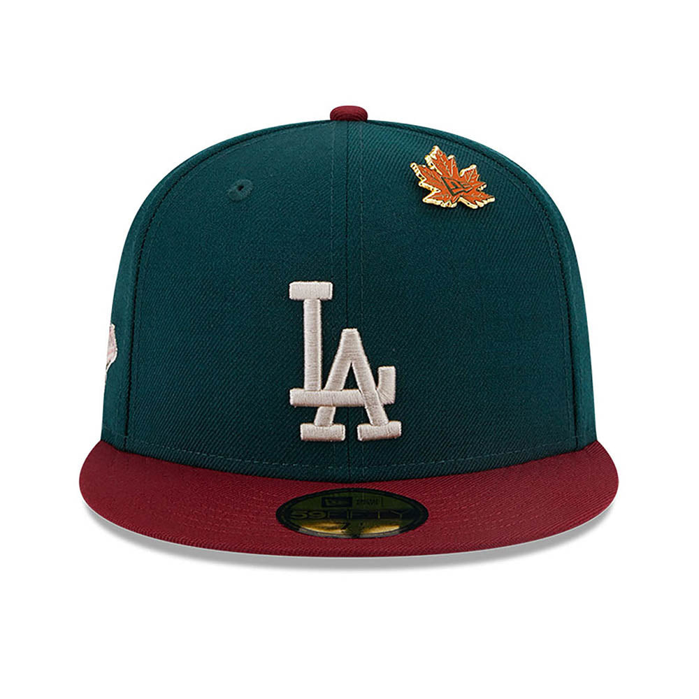 LA DODGERS MLB CONTRAST WORLD SERIES DARK GREEN 59FIFTY FITTED CAP