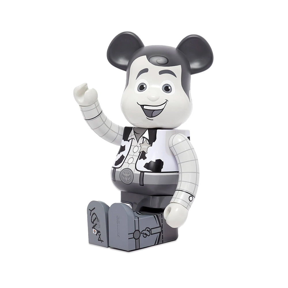 BEARBRICK 1000% TOY STORY WOODY BLACK AND WHITE