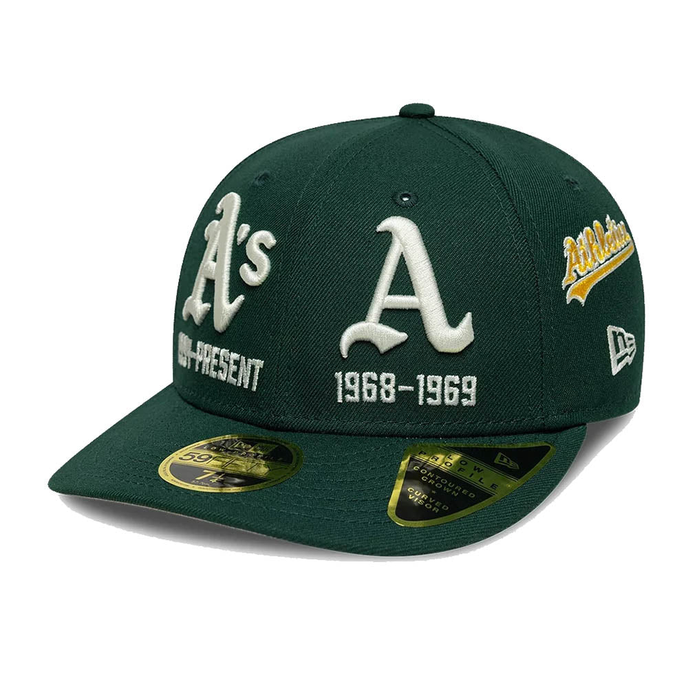 ATHLETICS MLB HISTORIC DARK GREEN LOW PROFILE 59FIFTY CAP