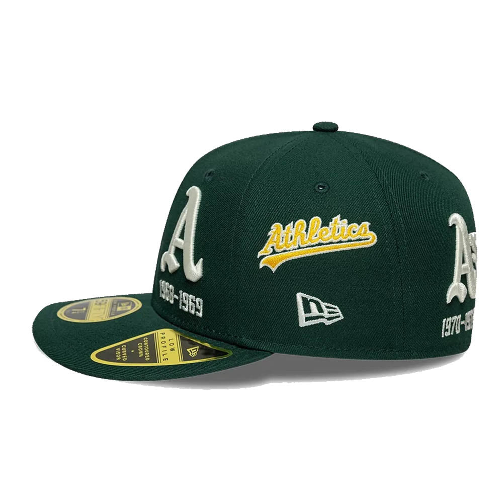 ATHLETICS MLB HISTORIC DARK GREEN LOW PROFILE 59FIFTY CAP