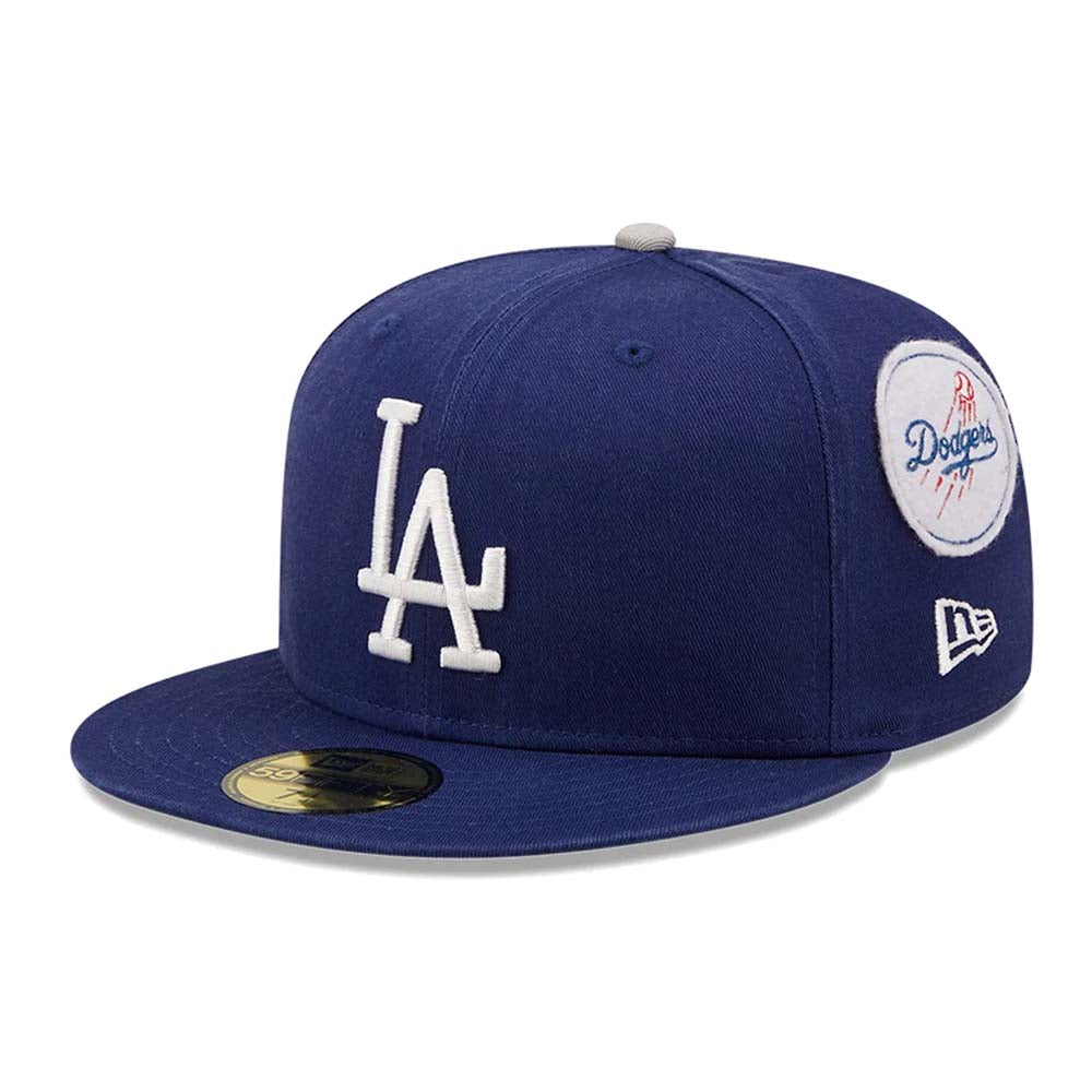 LA DODGERS COOPERSTOWN PATCH BLUE 59FIFTY CAP