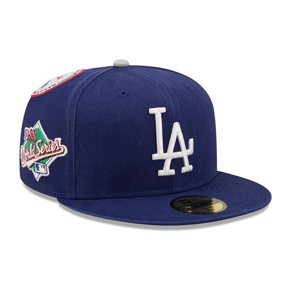 LA DODGERS COOPERSTOWN PATCH BLUE 59FIFTY CAP