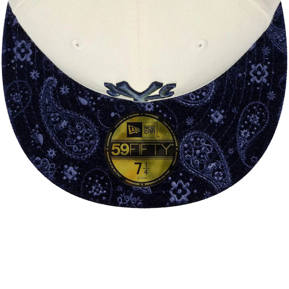 NEW YORK YANKEES MLB PAISLEY VISOR CREAM 59FIFTY CAP