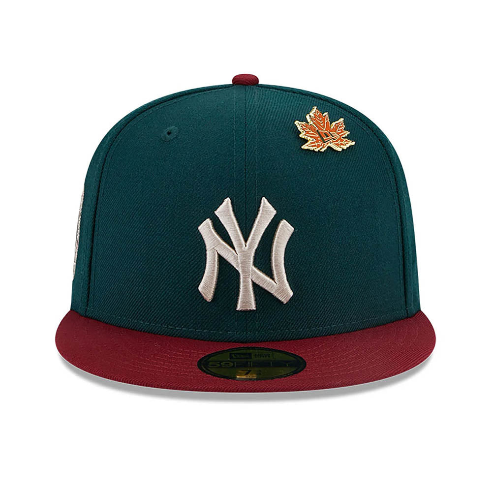 NEW YORK YANKEES MLB CONTRAST WORLD SERIES DARK GREEN 59FIFTY FITTED CAP