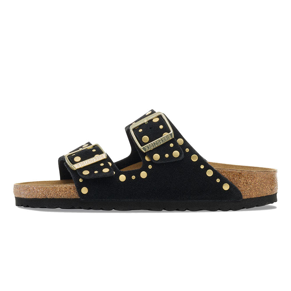 ARIZONA RIVET BLACK SUEDE LEATHER