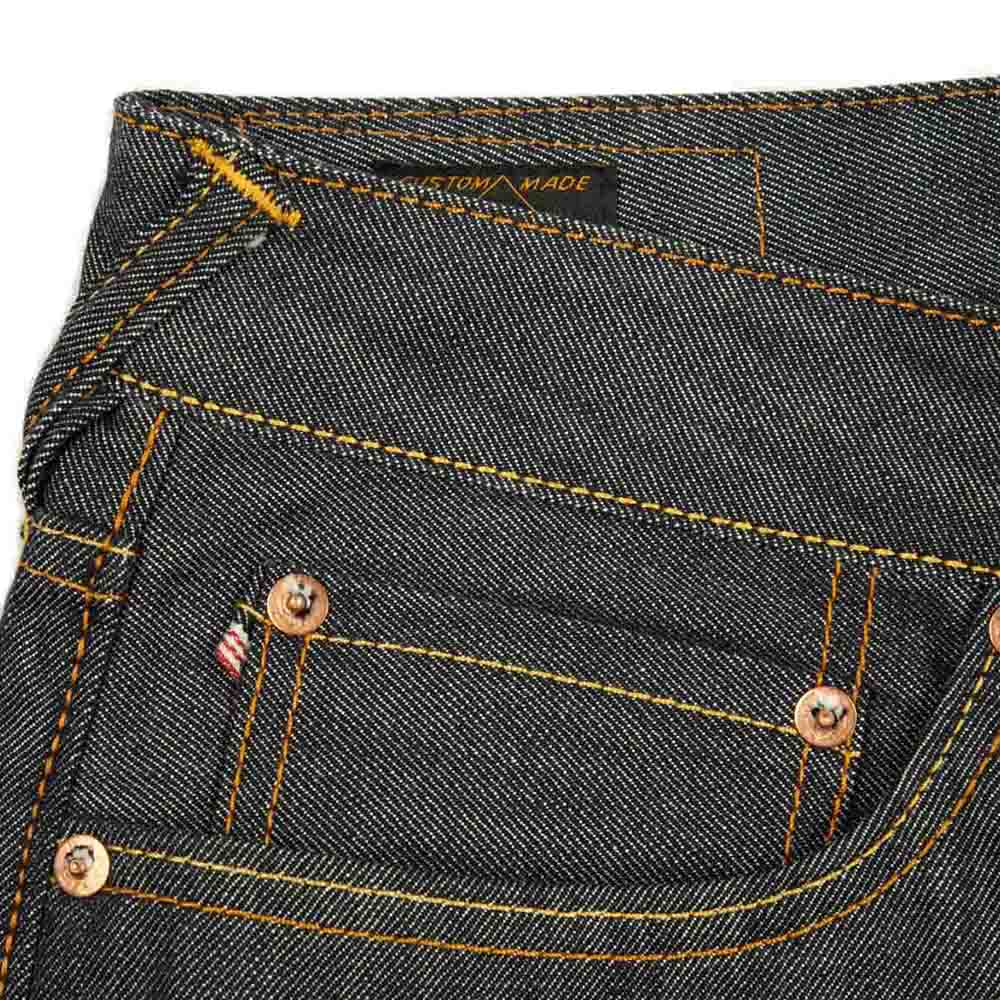 DAICOCK PRINT MIT EMBROIDERED KAMON CARROT FIT JEANS #2017