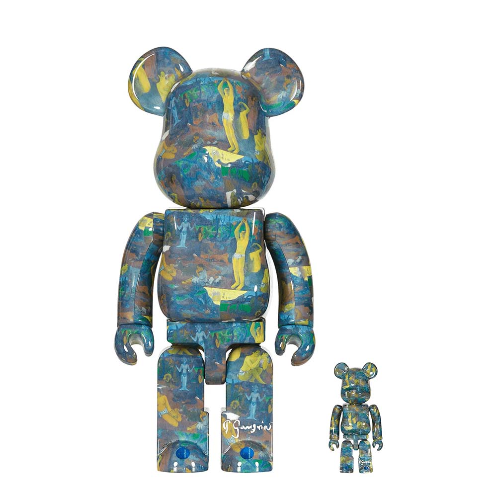 BEARBRICK 400% GAUGUIN WHERE DO WE WIE VON? WHAT ARE WE? WHERE ARE WE GOING? 2-PACK